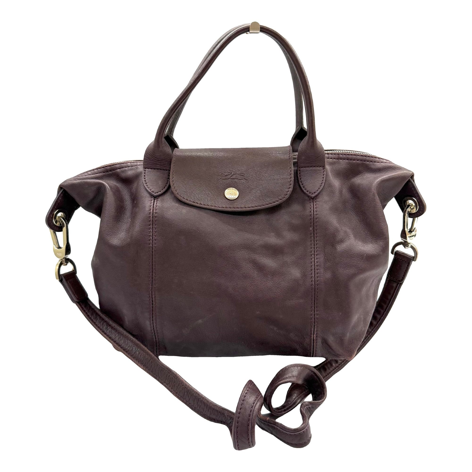 Pliage leather tote