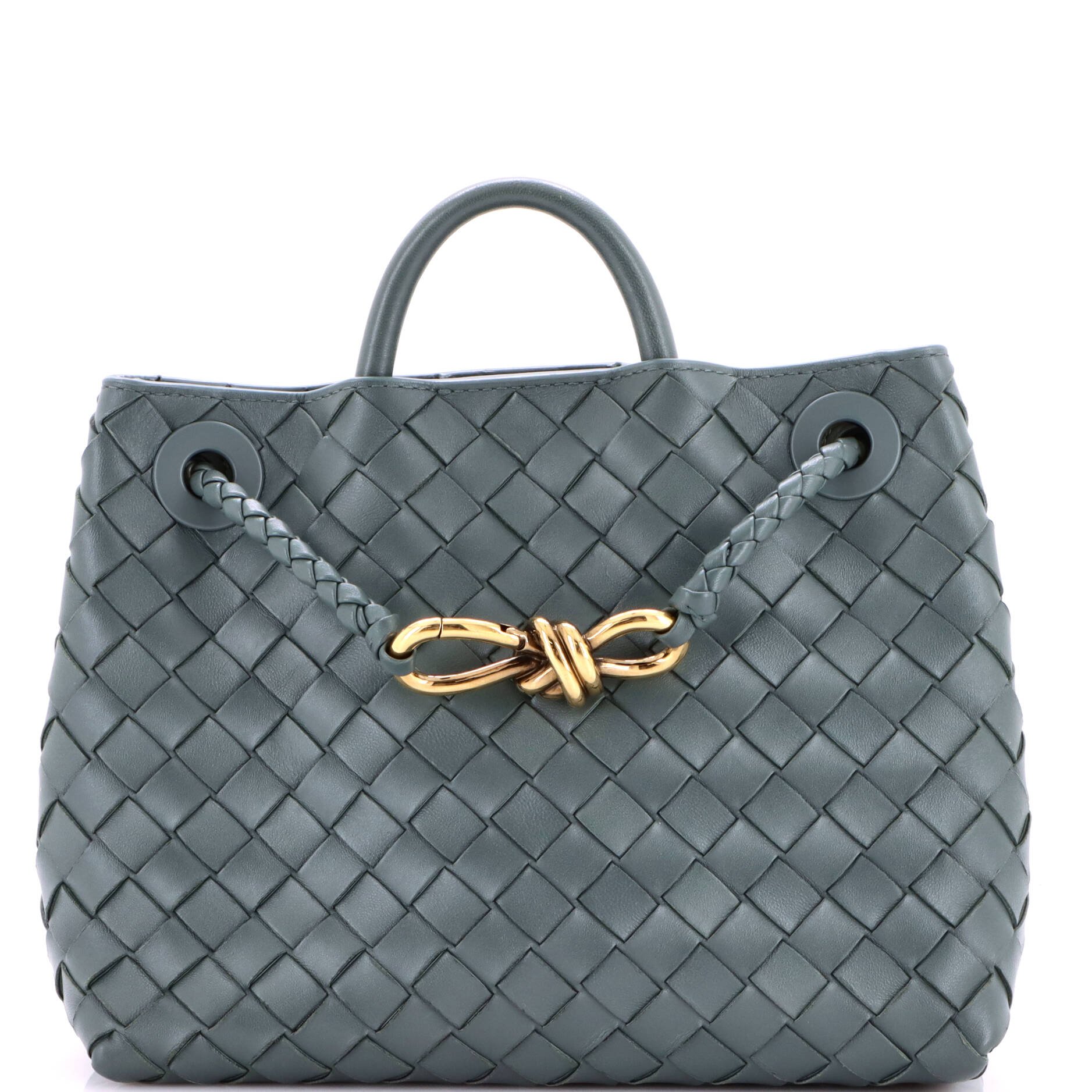 Andiamo Top Handle Bag Intrecciato Nappa Small