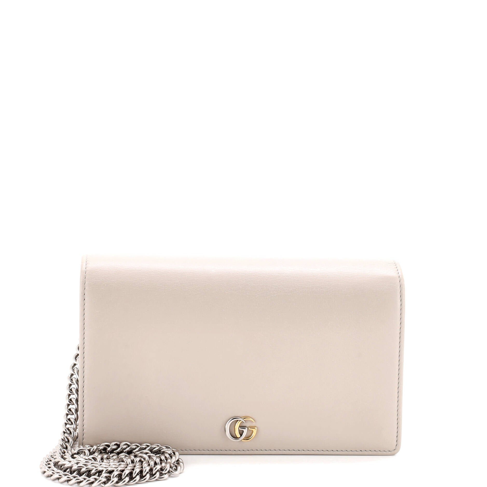 Petite GG Marmont Chain Wallet Leather Mini