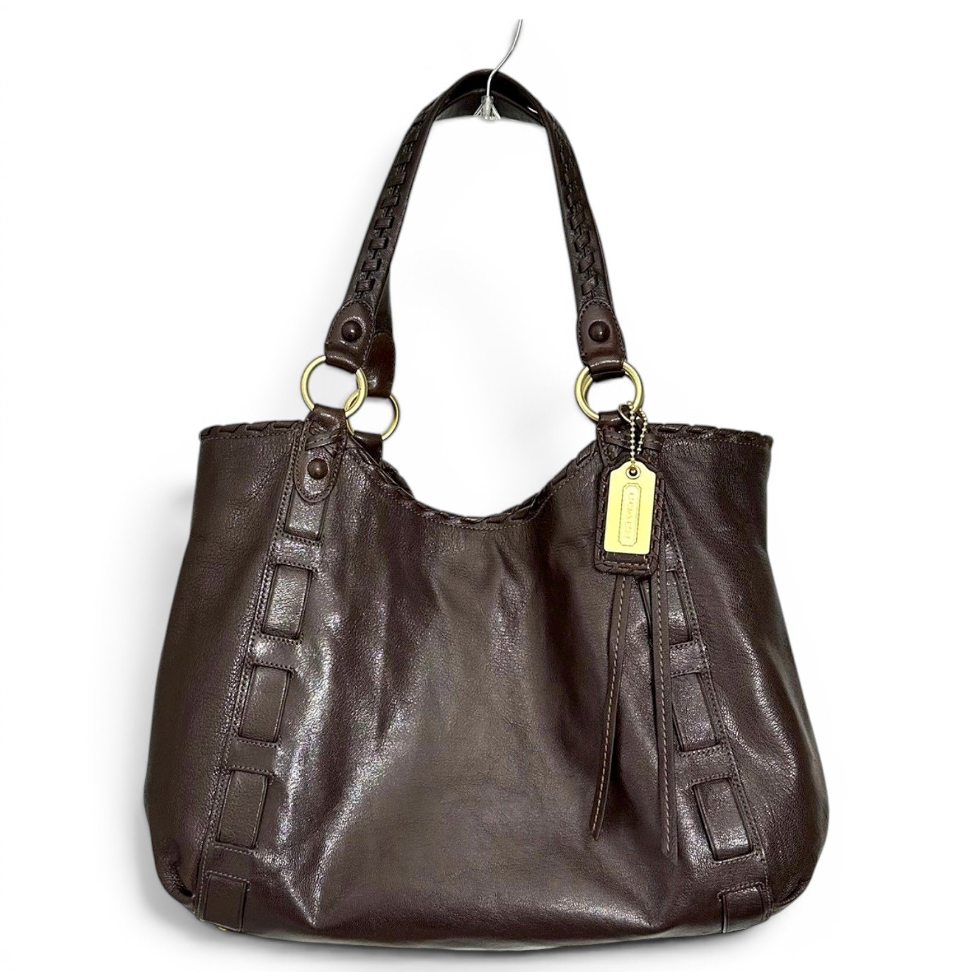 Patent leather tote