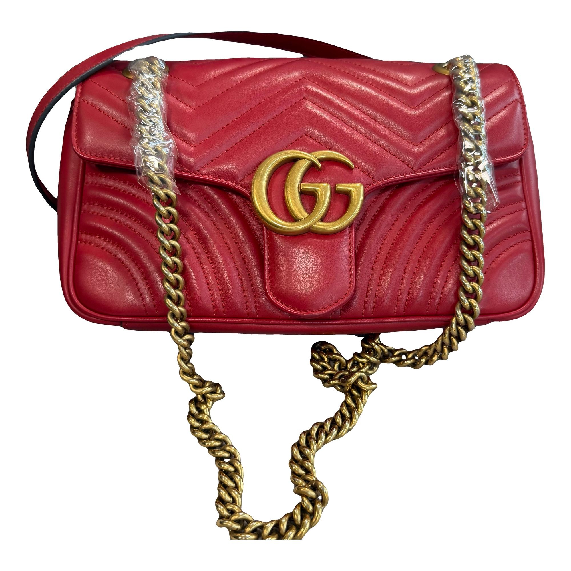 GG Marmont Flap leather handbag