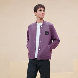 "Metallerie Au Carre" Varsity Jacket With Leather Detail