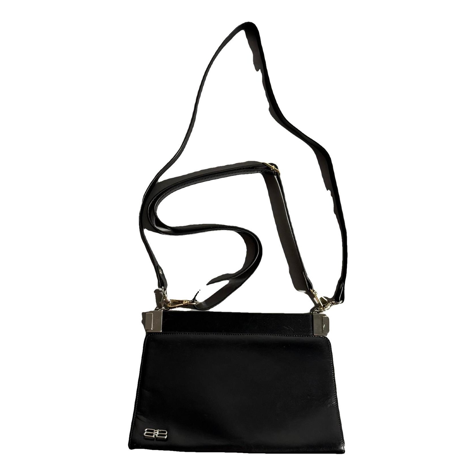 Leather clutch bag