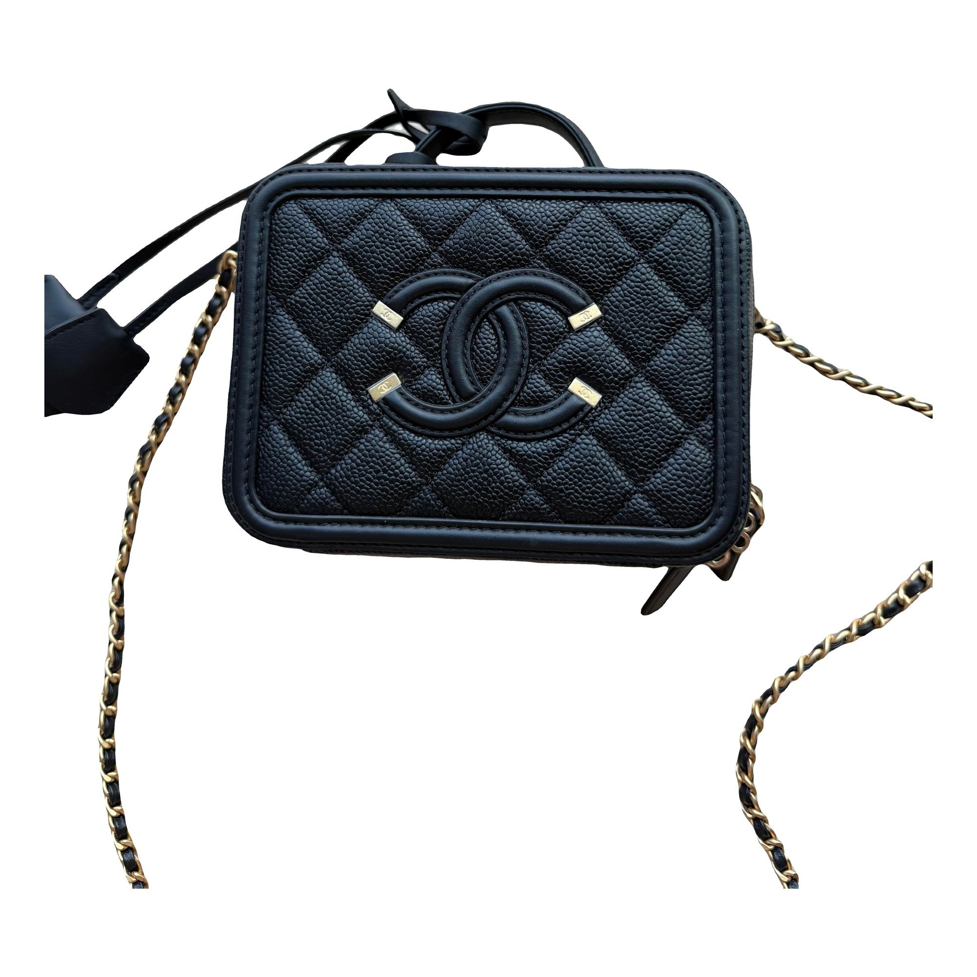 Vanity leather crossbody bag