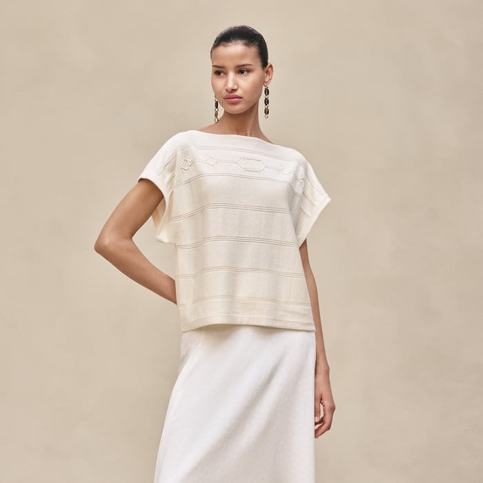 Blanc Naturel Sleeveless Sweater