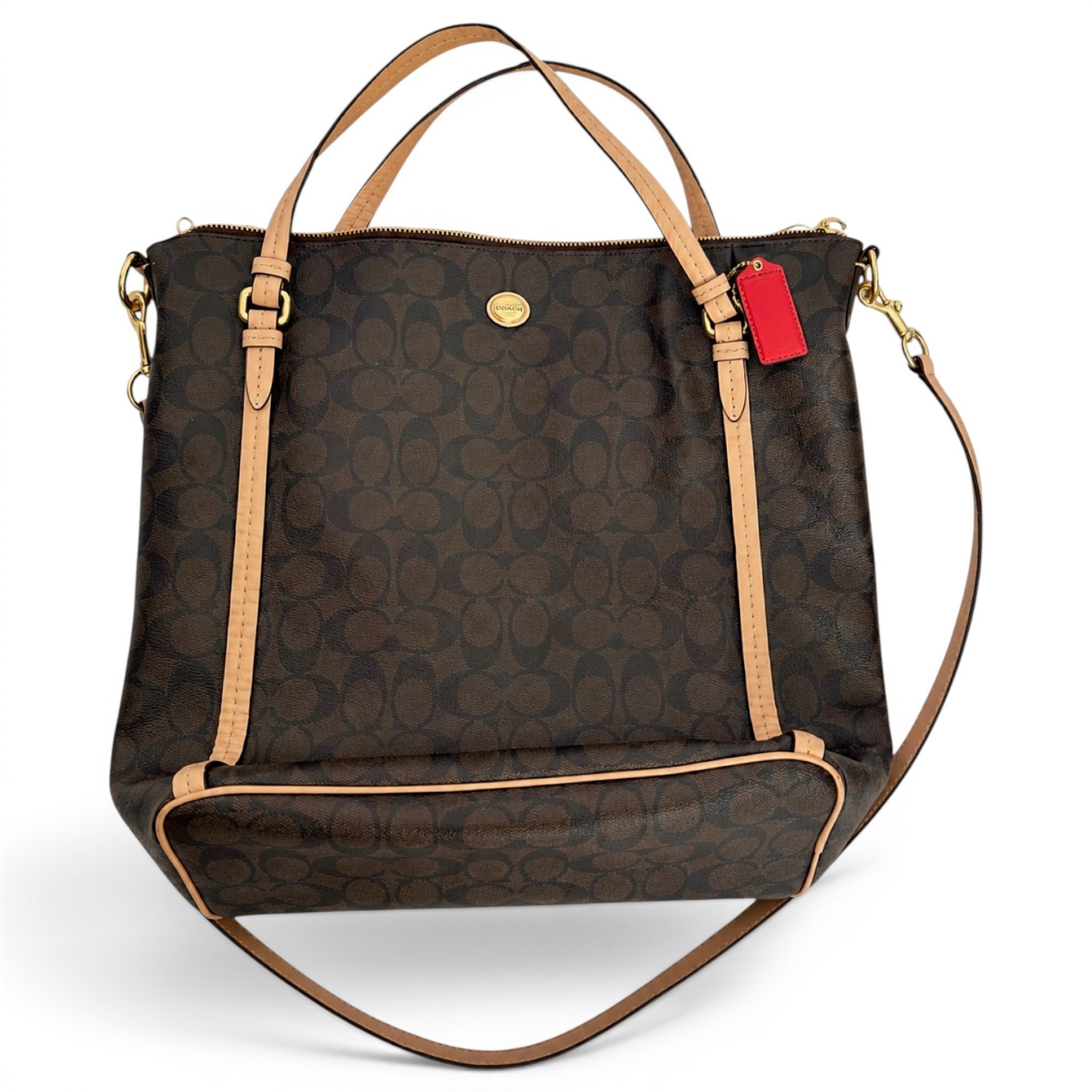 Leather tote