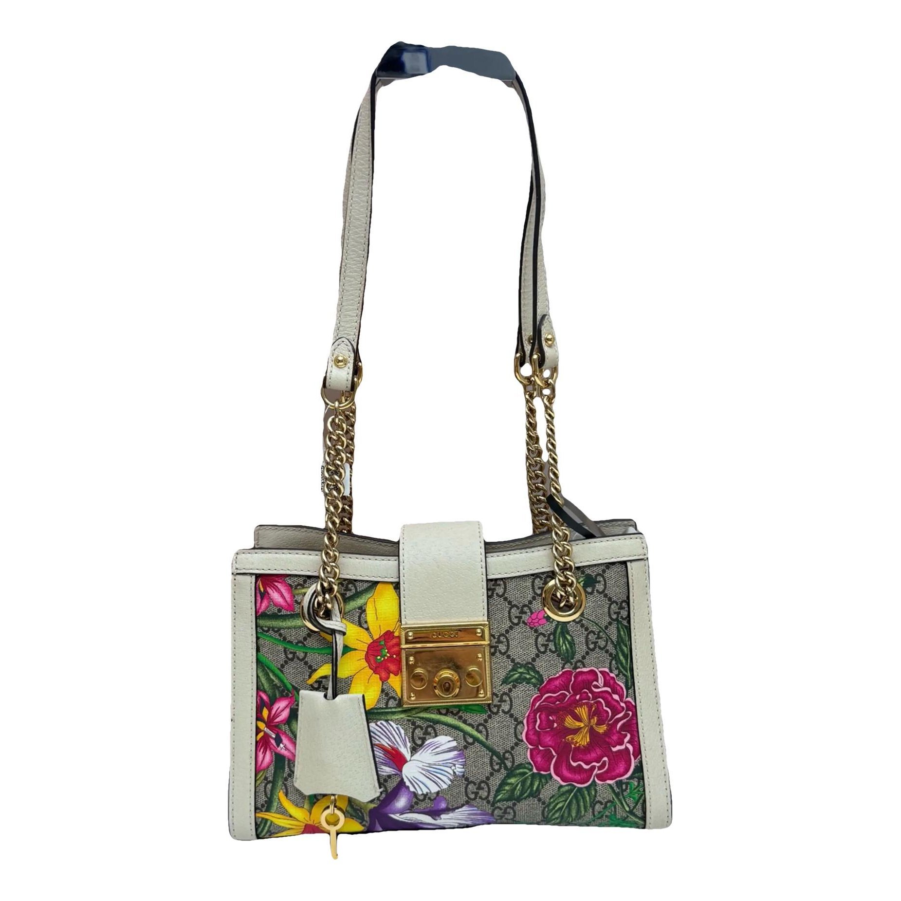 Padlock vinyl handbag