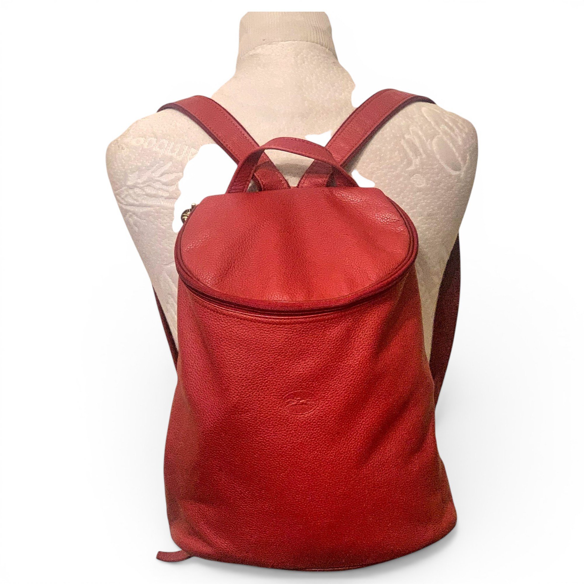 Leather backpack