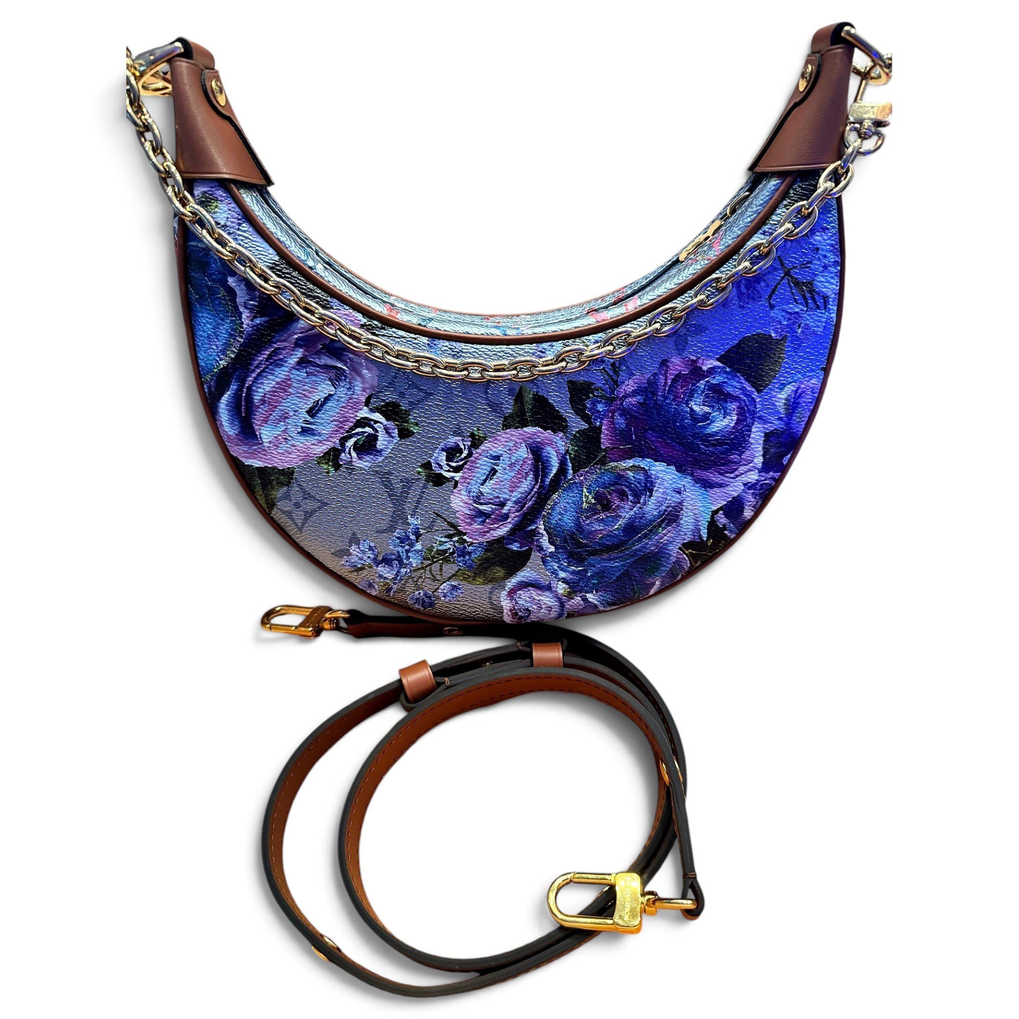 Loop leather crossbody bag
