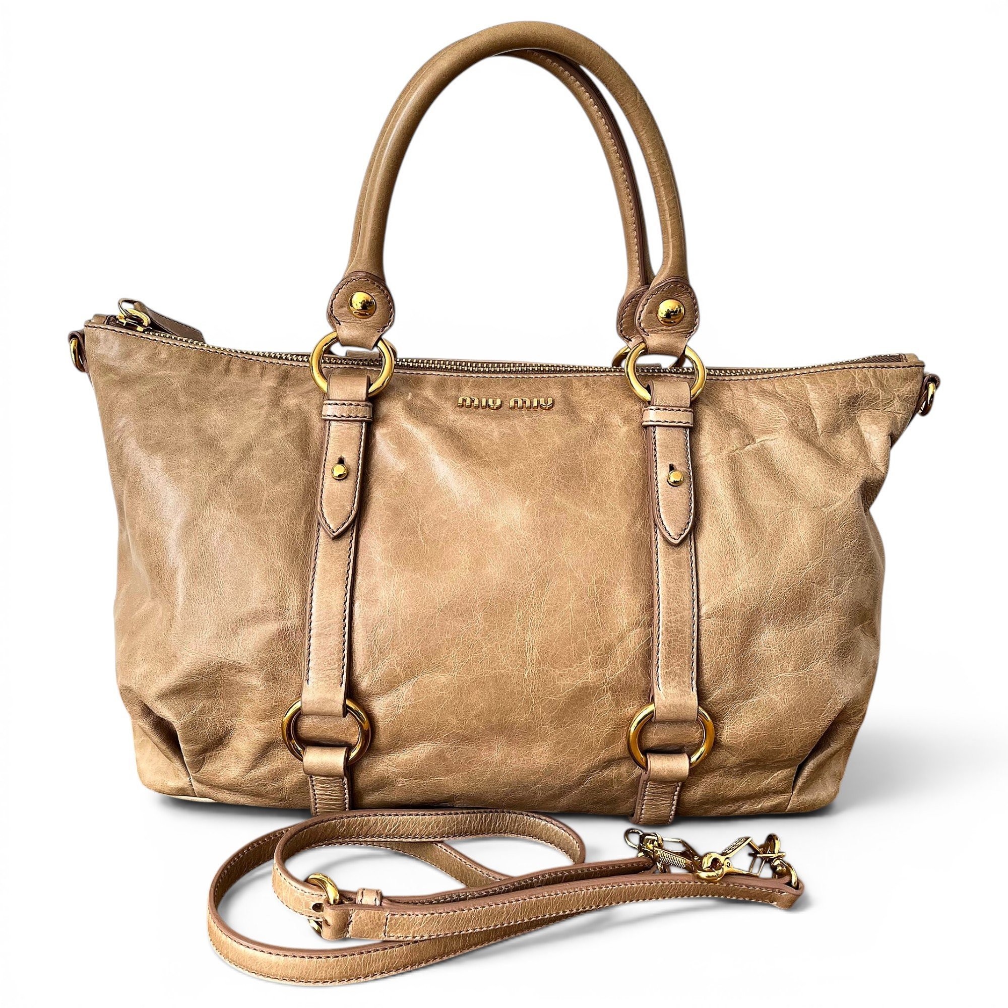 Vitello leather handbag