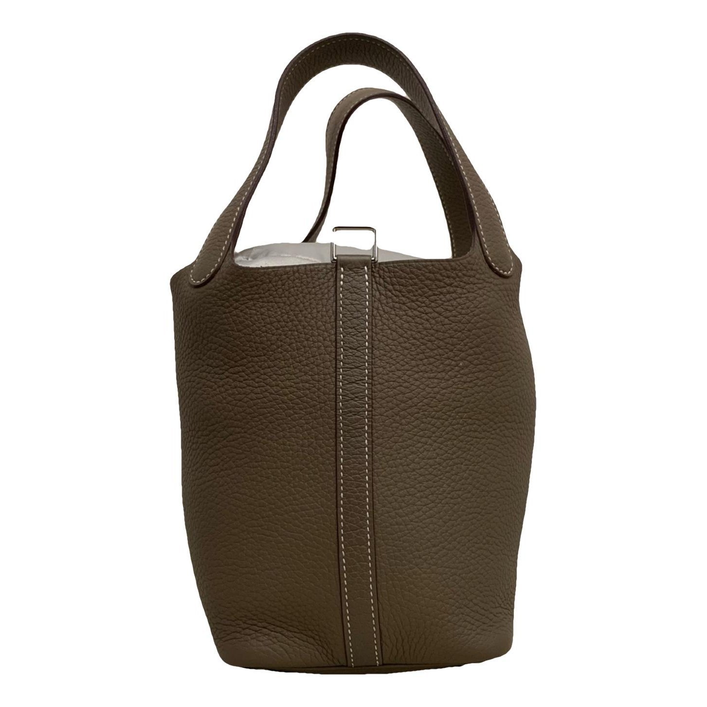 Picotin leather tote