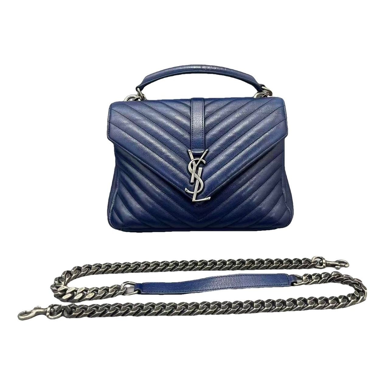 Collége monogramme leather handbag
