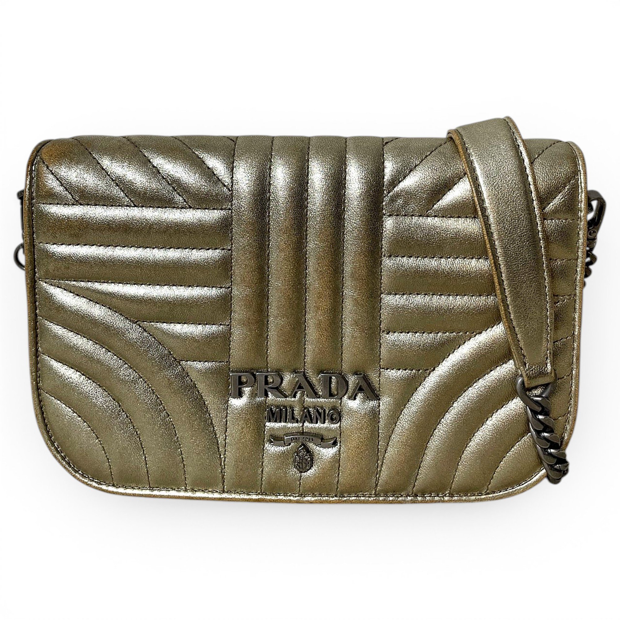 Diagramme leather handbag