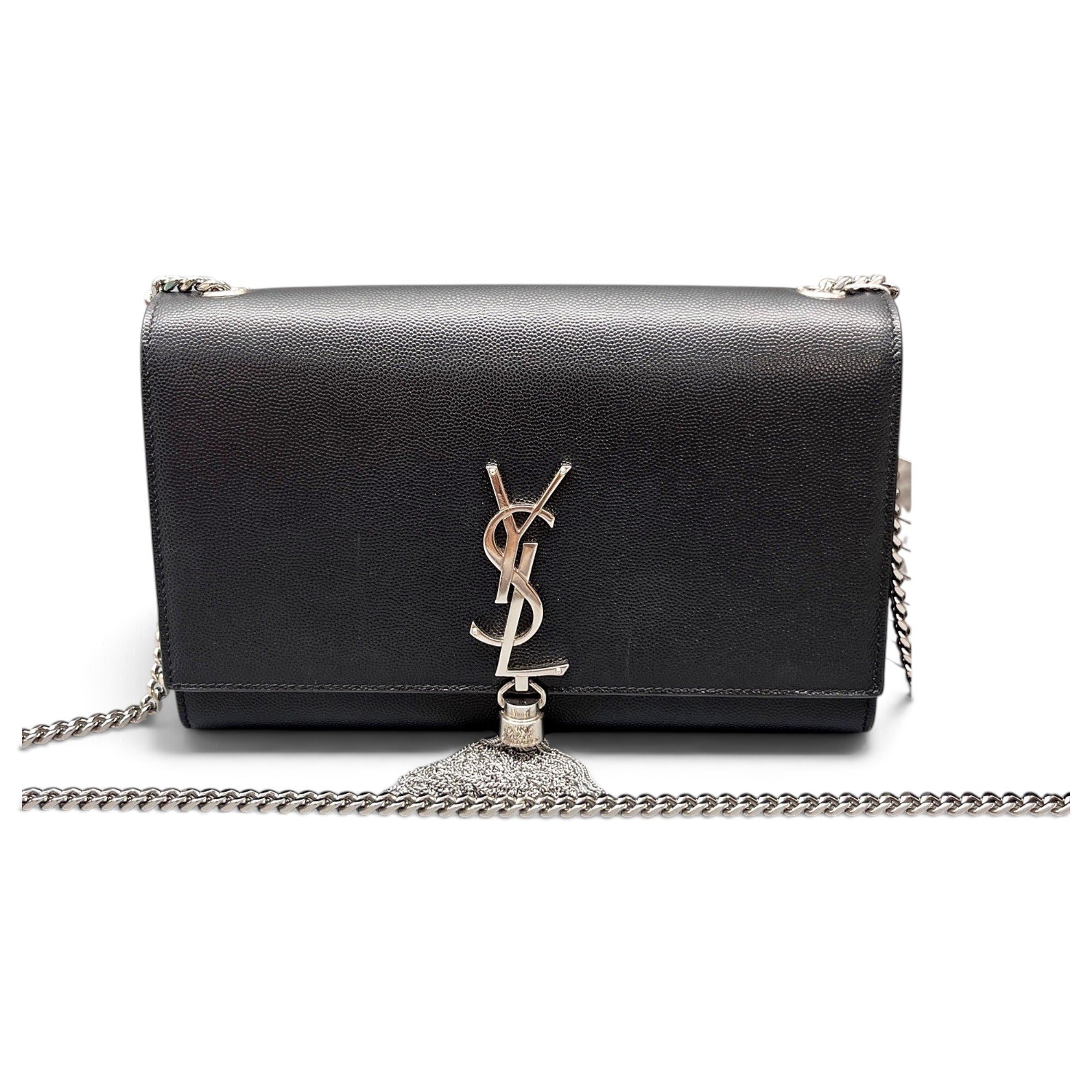 Pompom Kate leather handbag