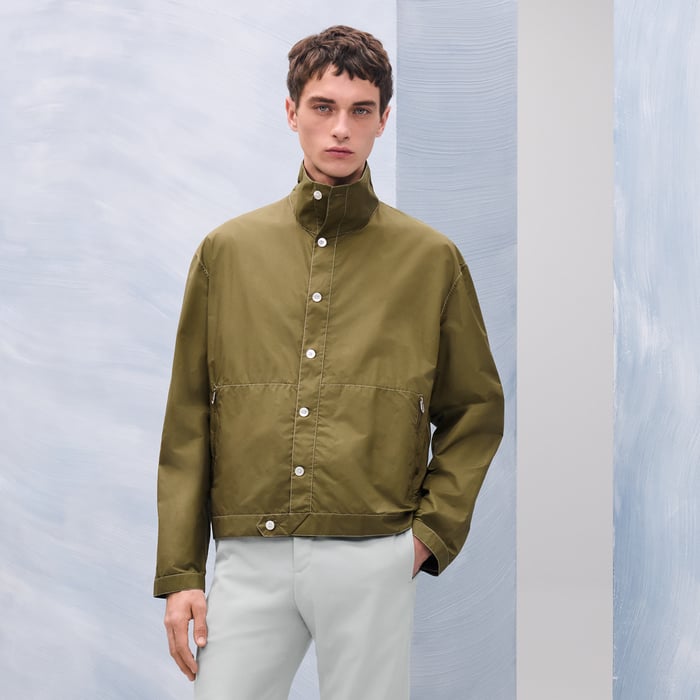Matcha "Pique Plie" Buttoned Jacket