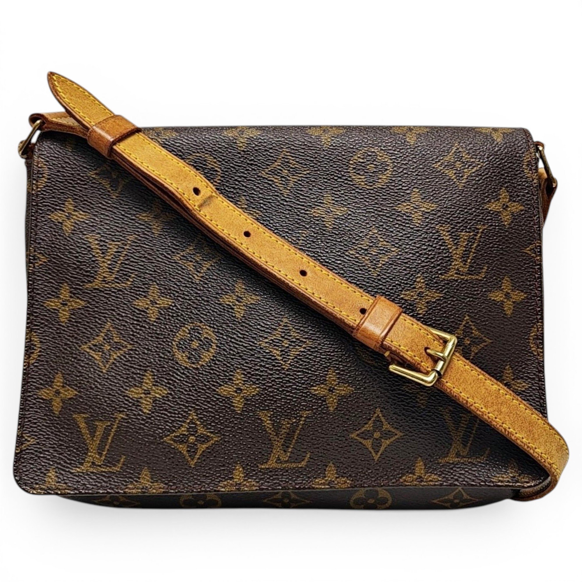 Louis Vuitton Musette Tango leather handbag