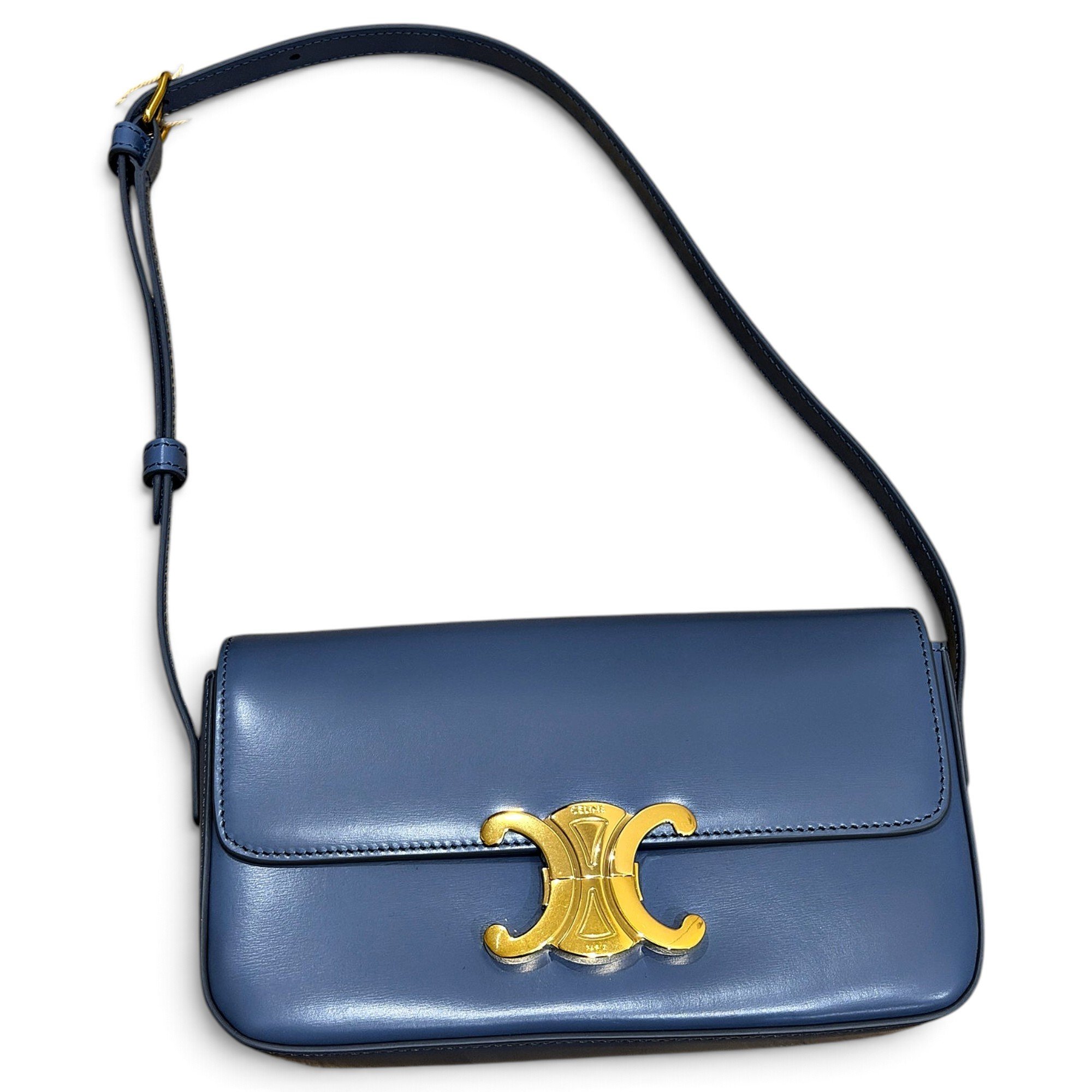 Triomphe Long leather handbag