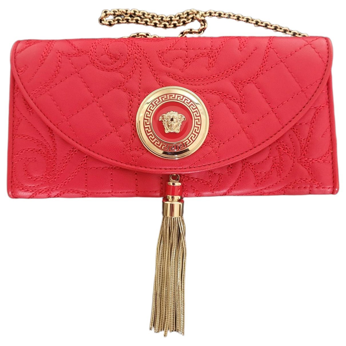 La Medusa pony-style calfskin clutch bag