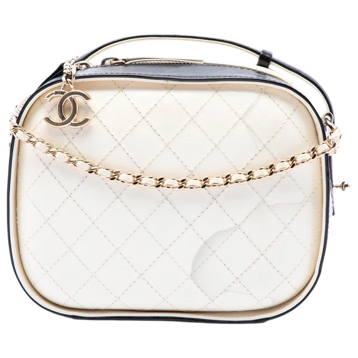 Vanity leather satchel