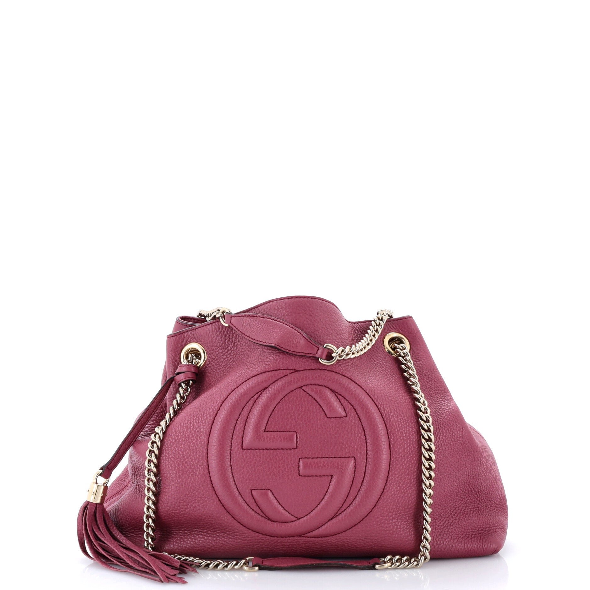 Soho Chain Strap Shoulder Bag Leather Medium