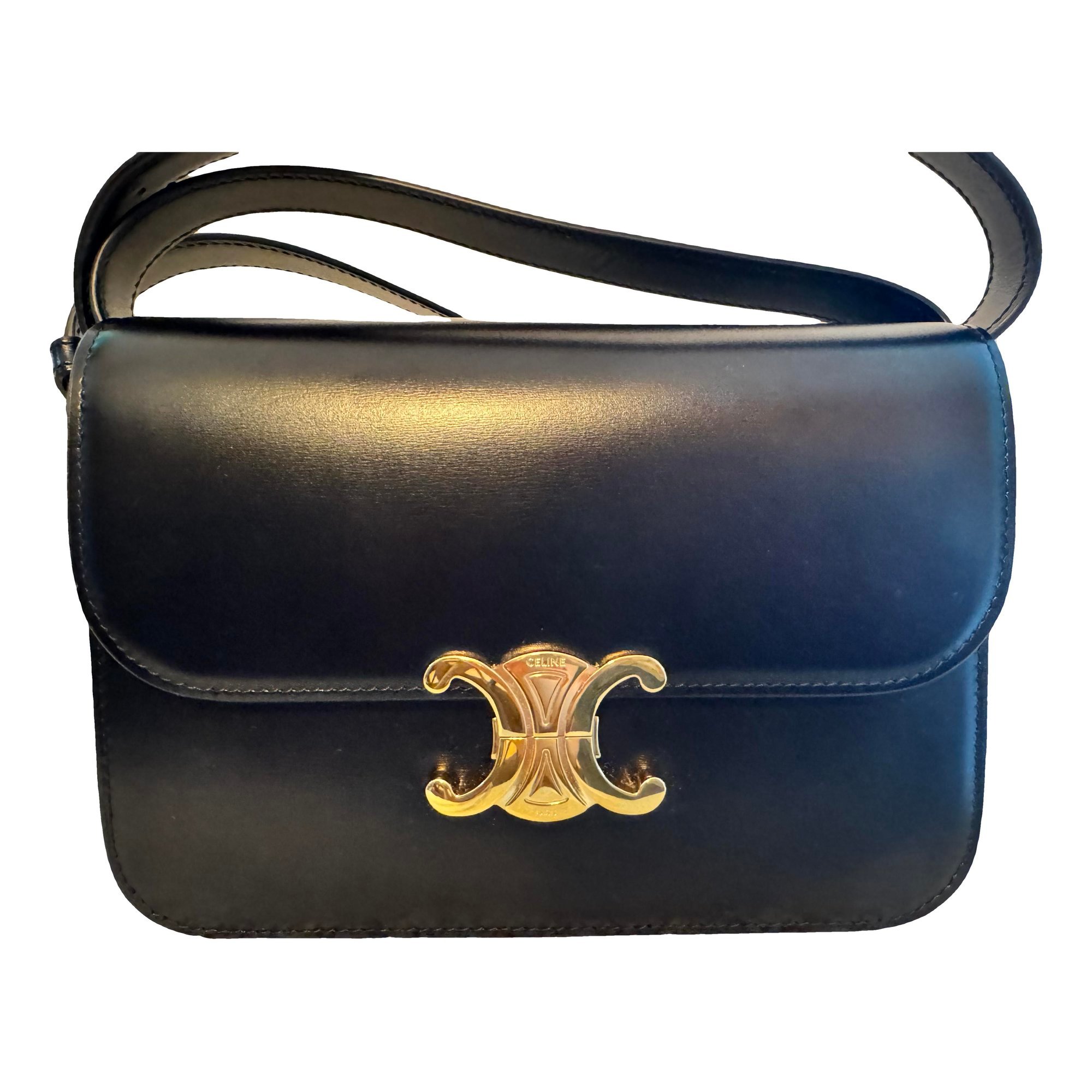 Triomphe leather handbag
