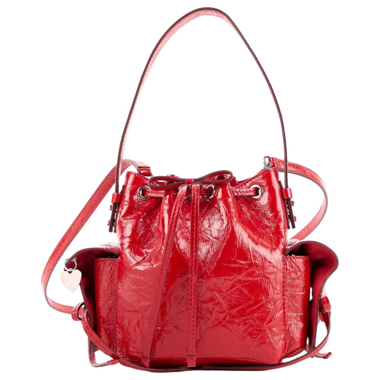 Patent leather handbag