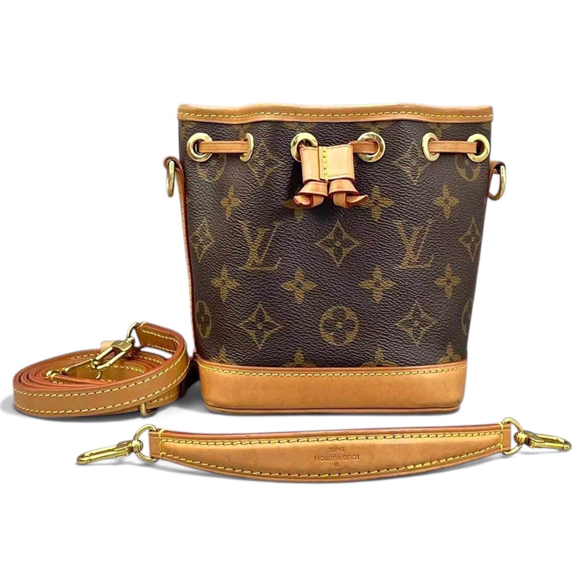 Louis Vuitton Nano Noé leather handbag