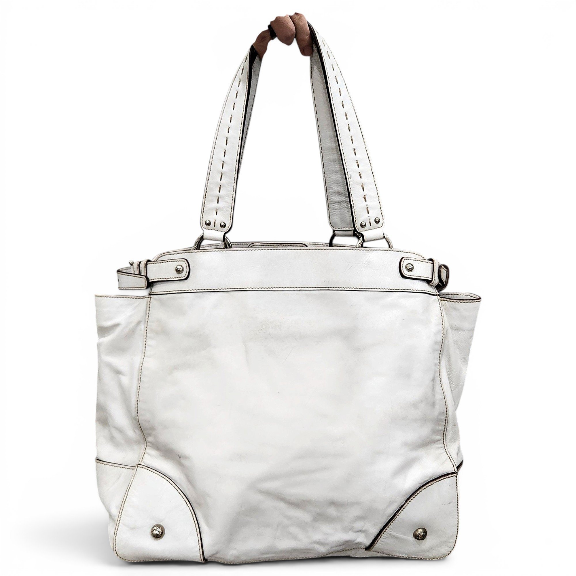Leather tote