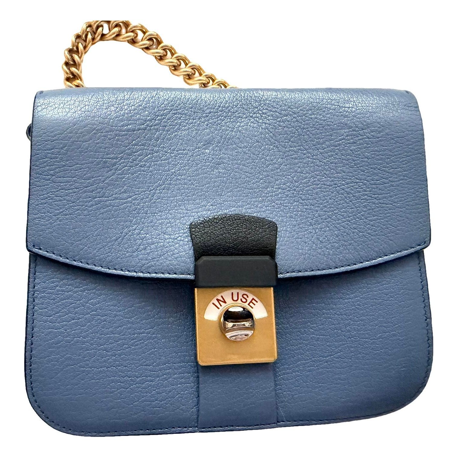 Snatched leather crossbody bag