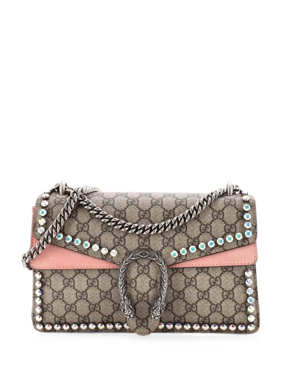 Dionysus Bag Crystal Embellished GG Coated Canvas Small shoulder bag