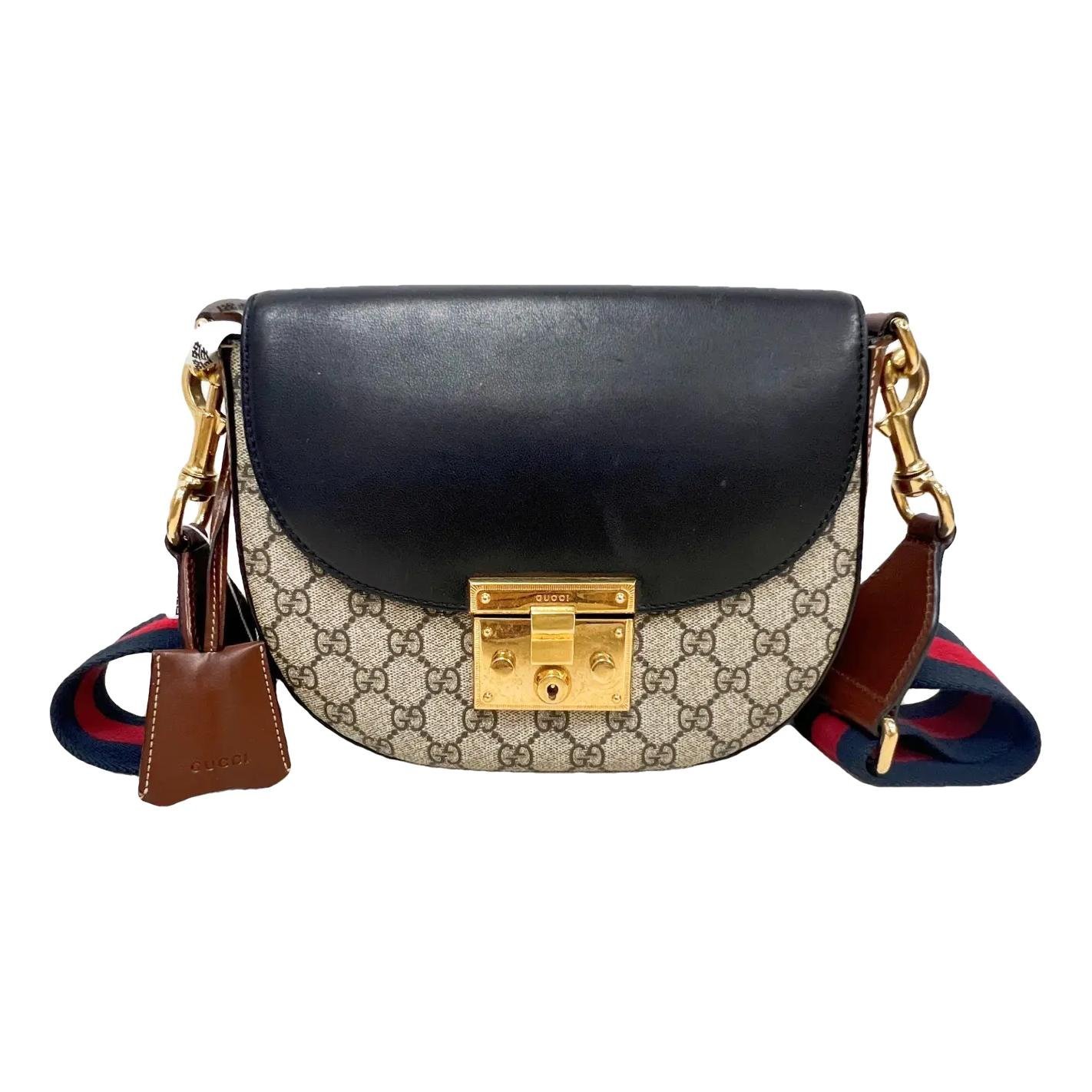 Padlock vinyl handbag