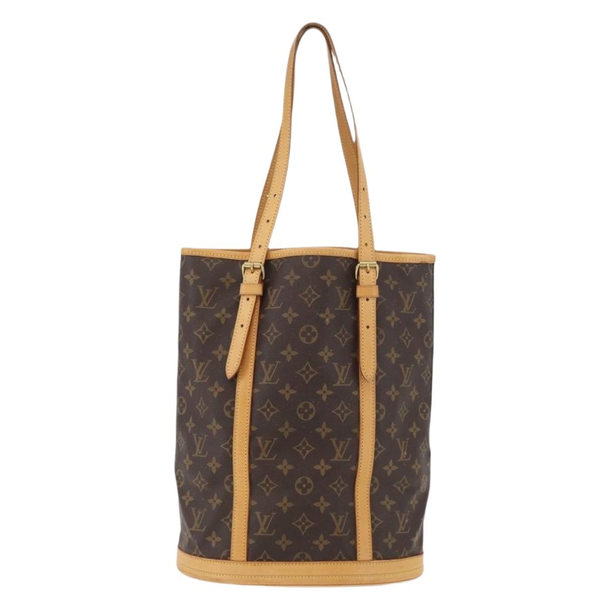 Bucket leather handbag