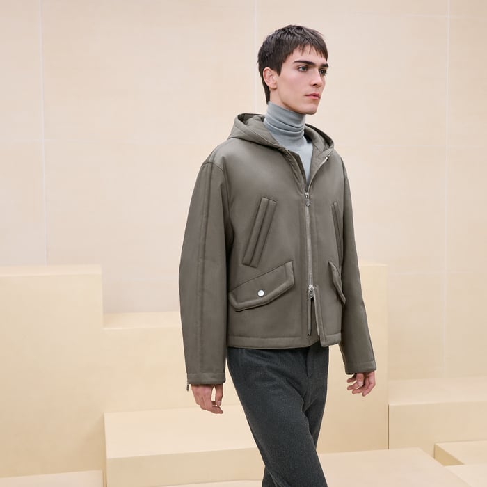 Tourbe Hooded Jacket With Bridle Detail