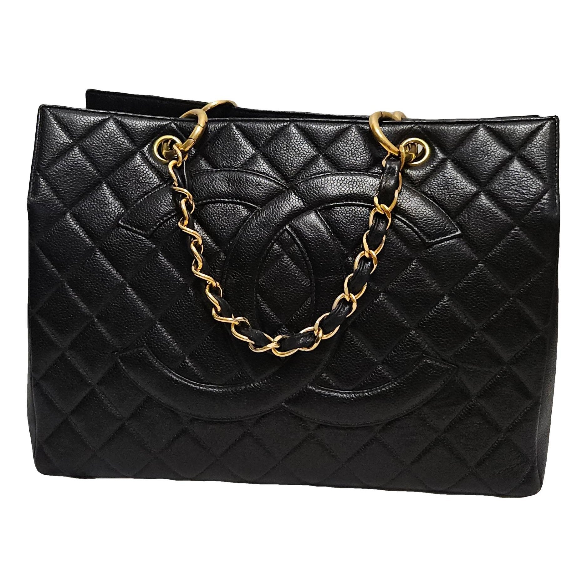 Grand shopping leather tote