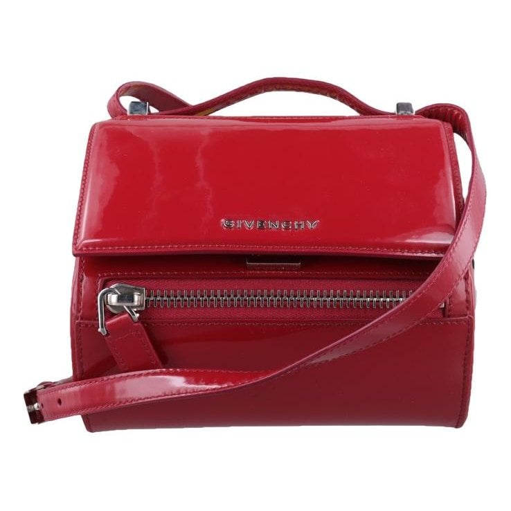 Pandora Box patent leather handbag