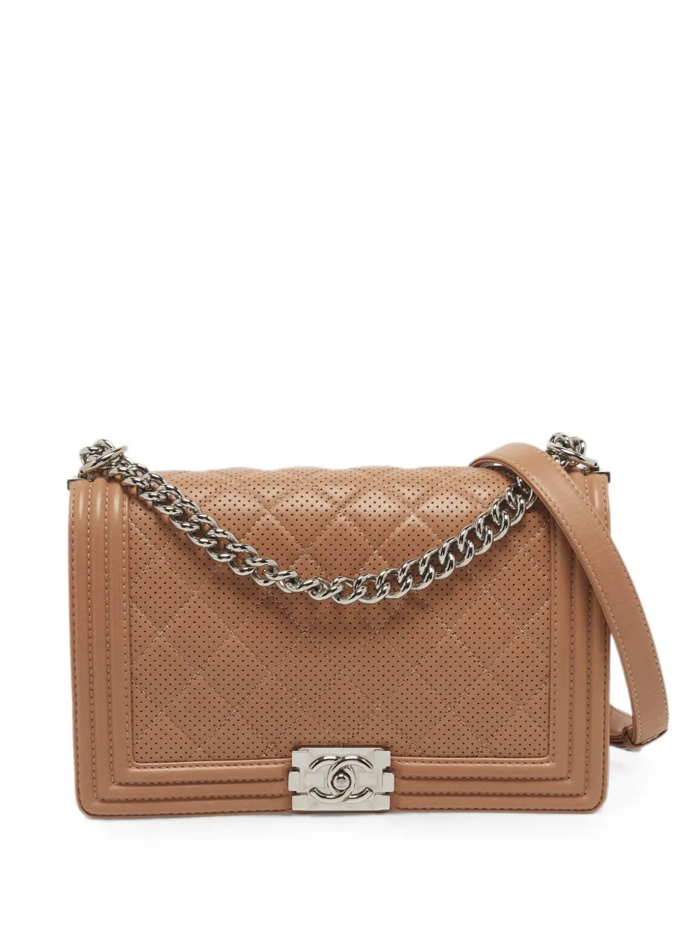 2014 Boy quilted perforated shoulder bag