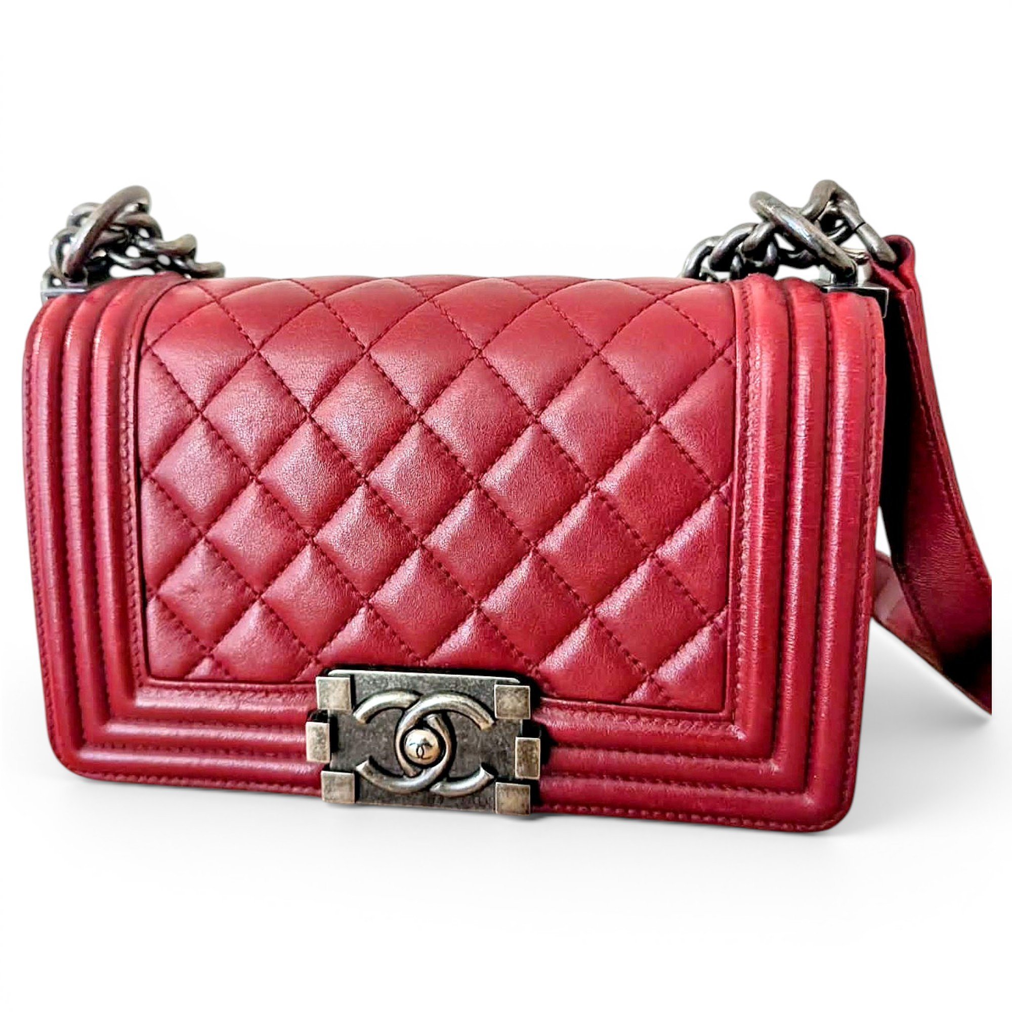 Boy leather crossbody bag