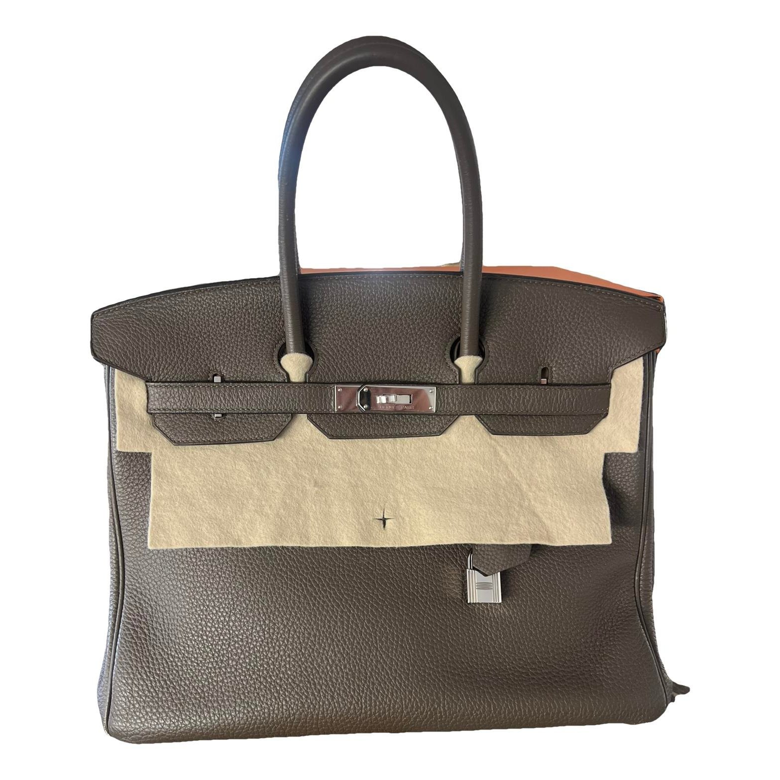 Hermes Birkin 35 Handbag Togo Leather