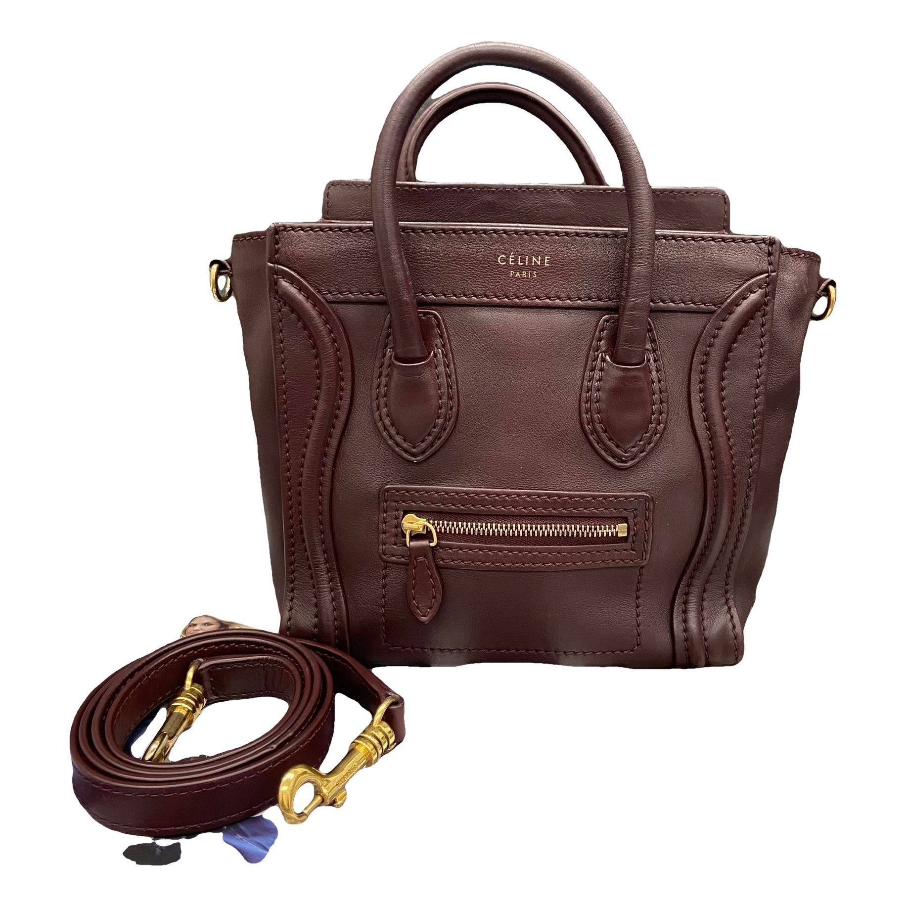 Nano Luggage leather handbag