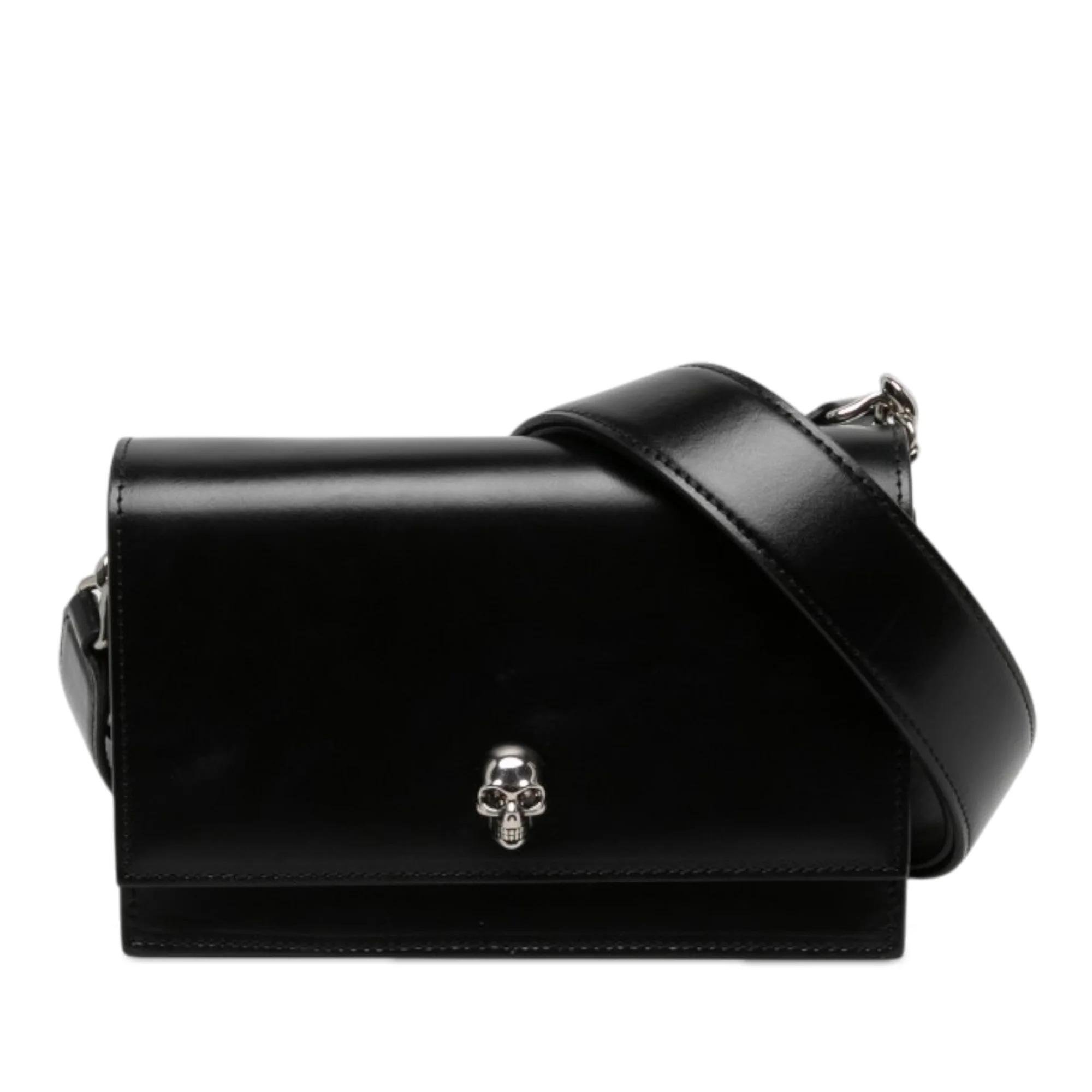 Skull pony-style calfskin handbag