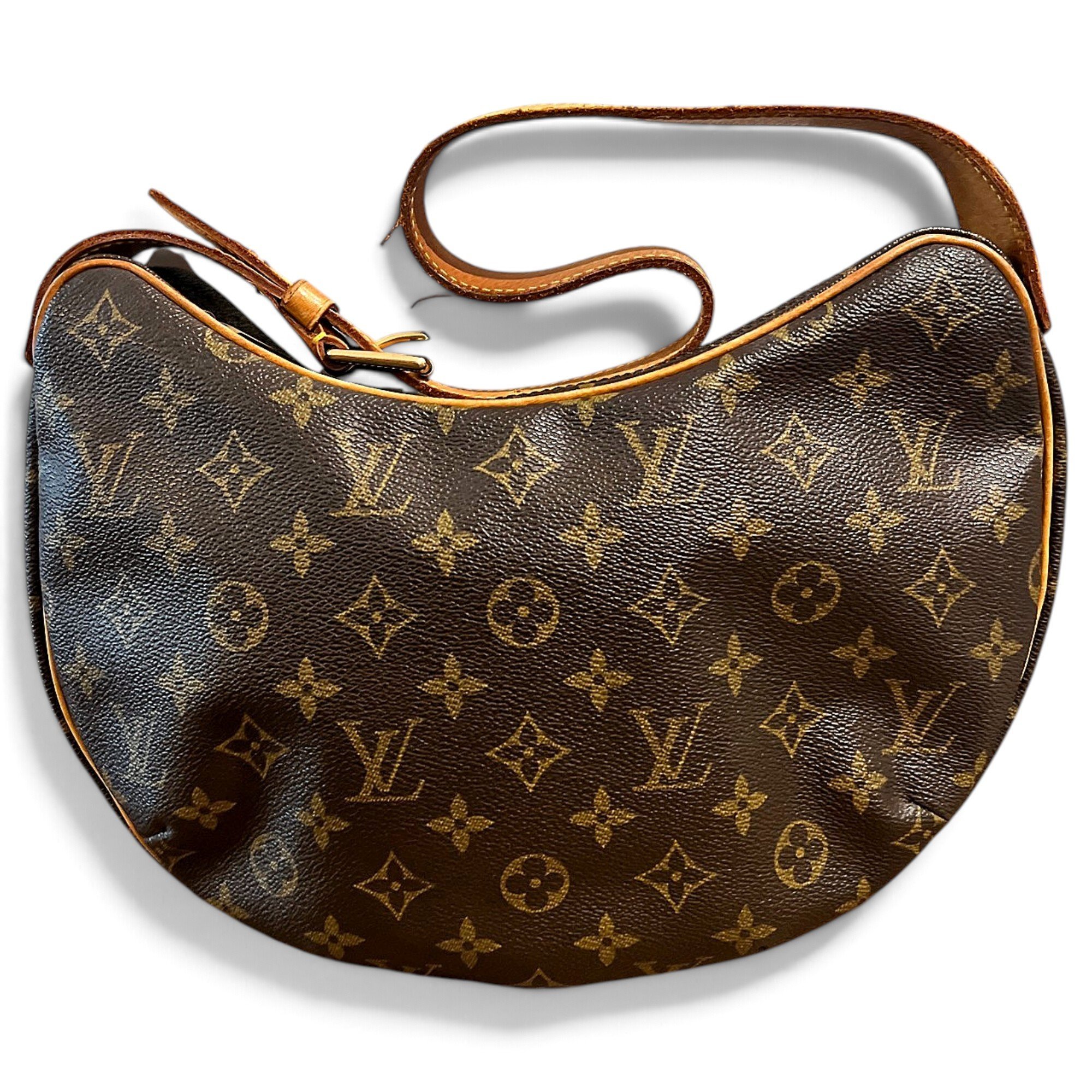 Croissant leather handbag