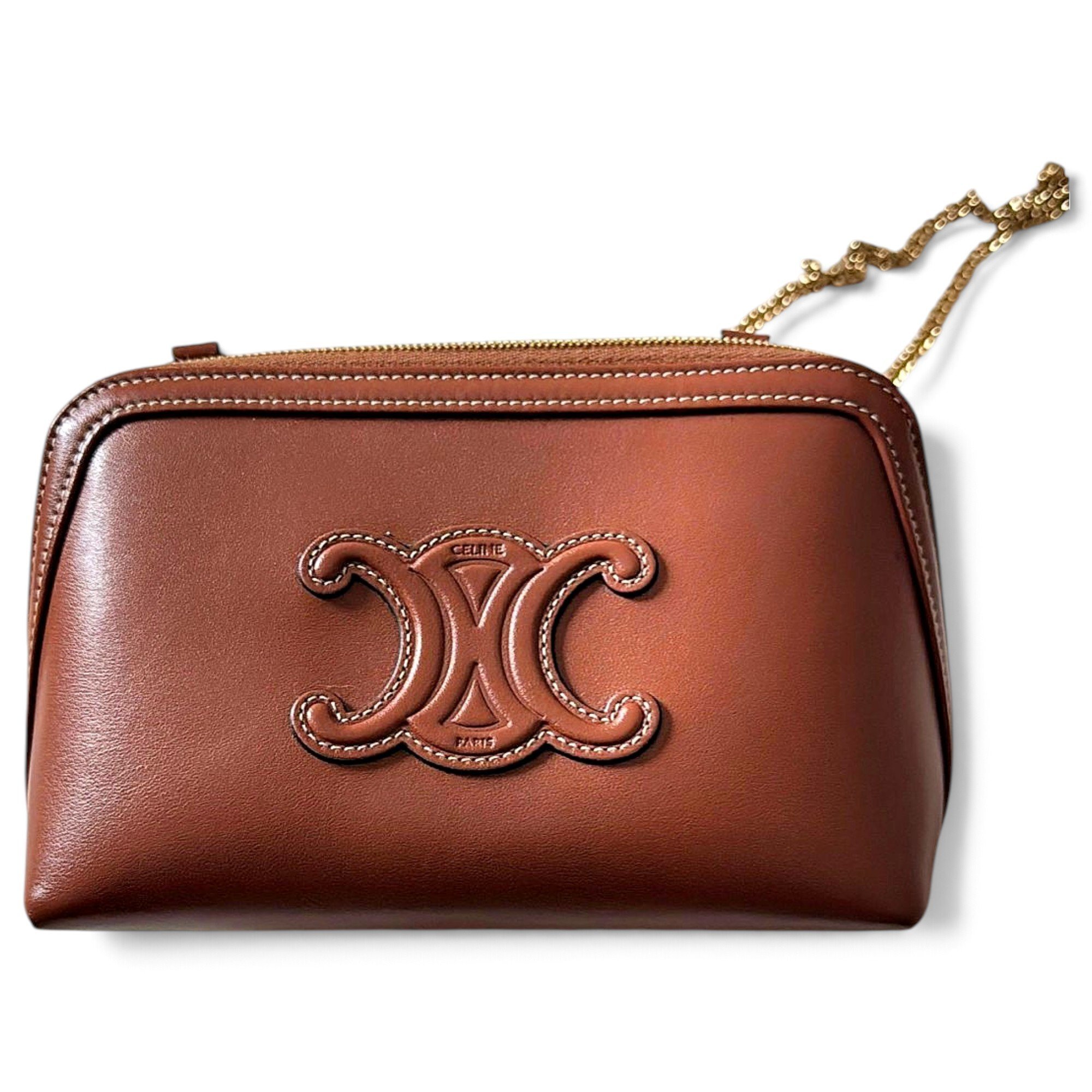 Triomphe leather crossbody bag