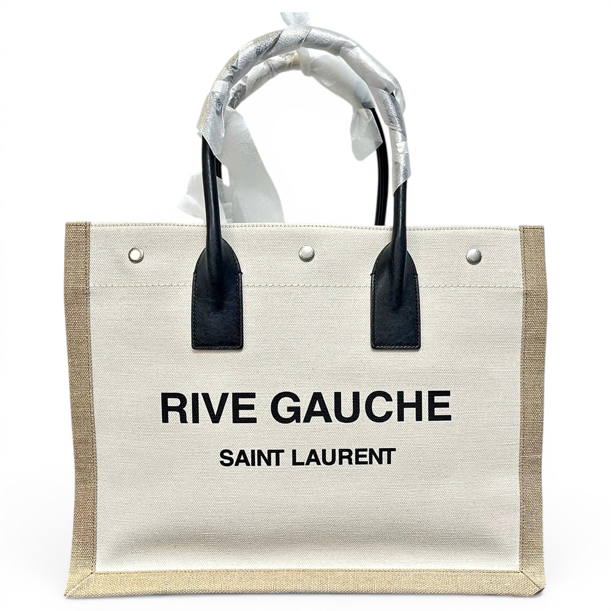 Rive Gauche cloth handbag