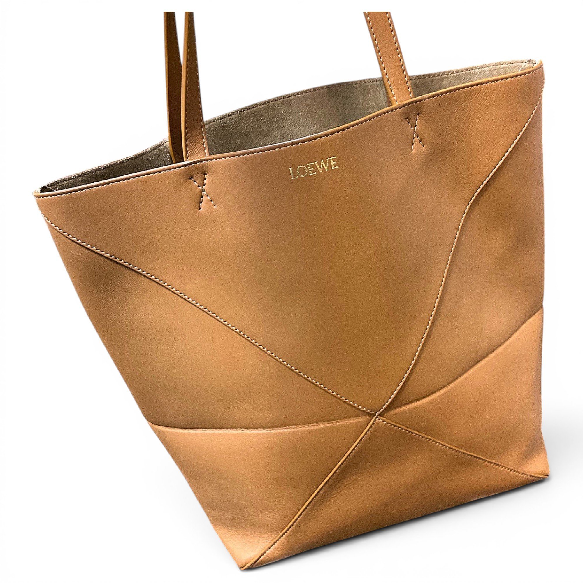Puzzle Fold leather handbag