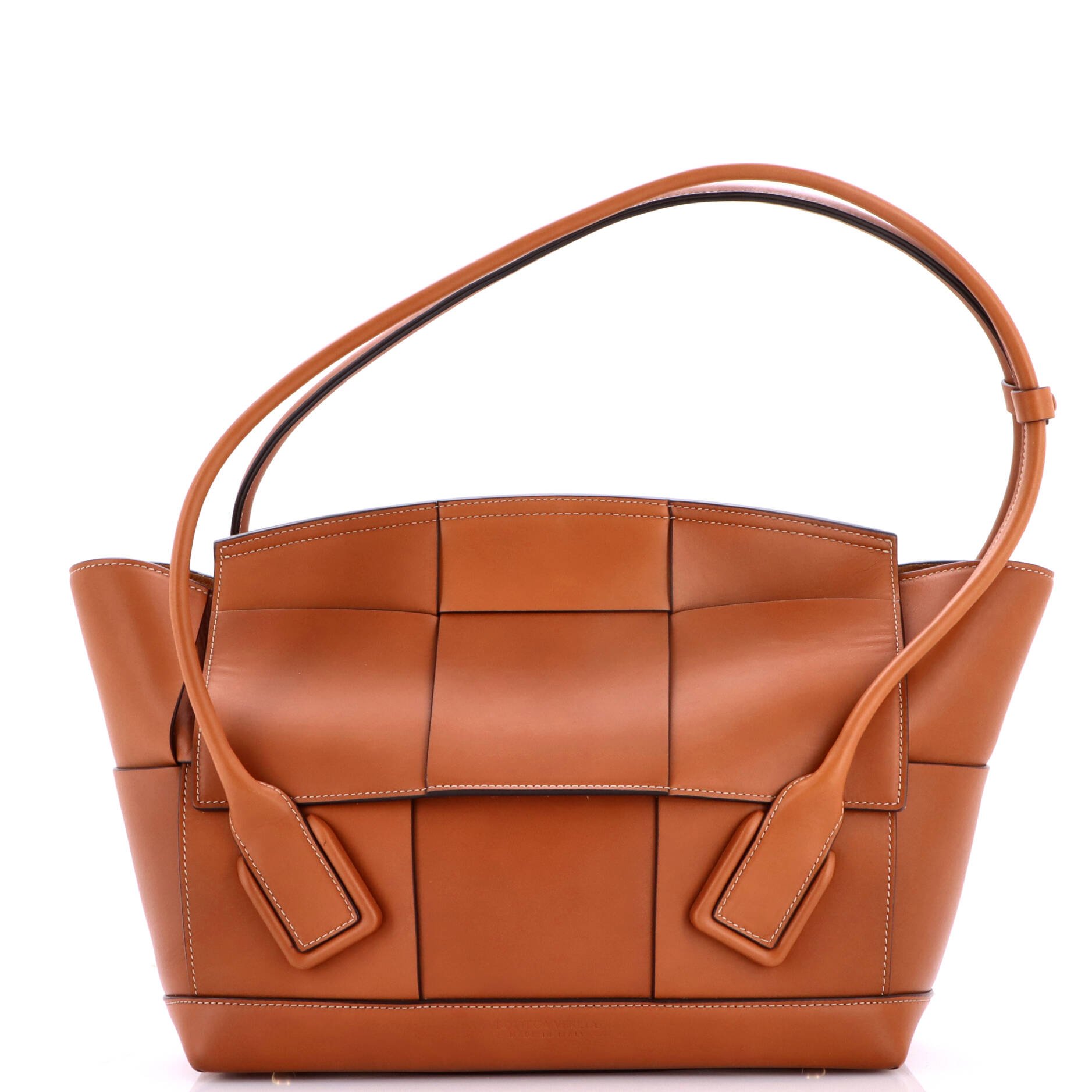 Arco Bag Maxi Intrecciato Leather Medium
