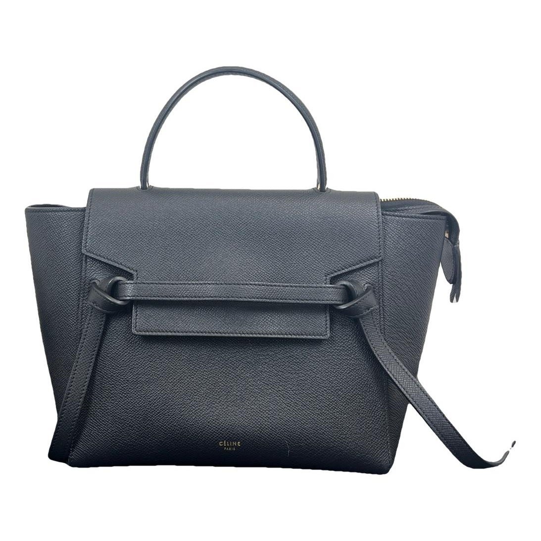 Belt leather handbag