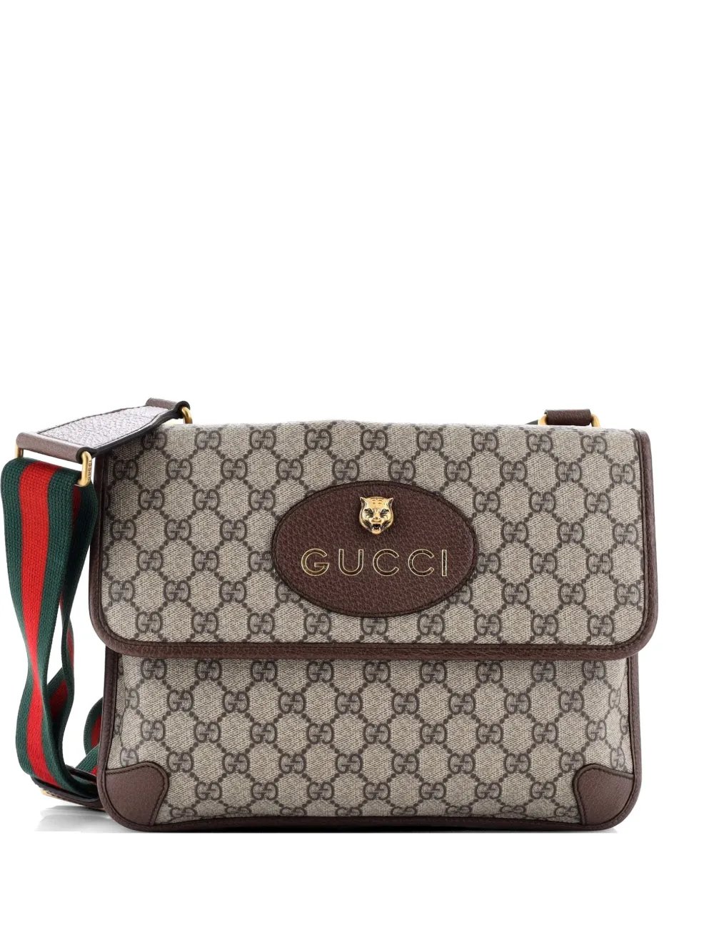Neo Vintage Flap Messenger GG Coated Canvas Medium crossbody bag