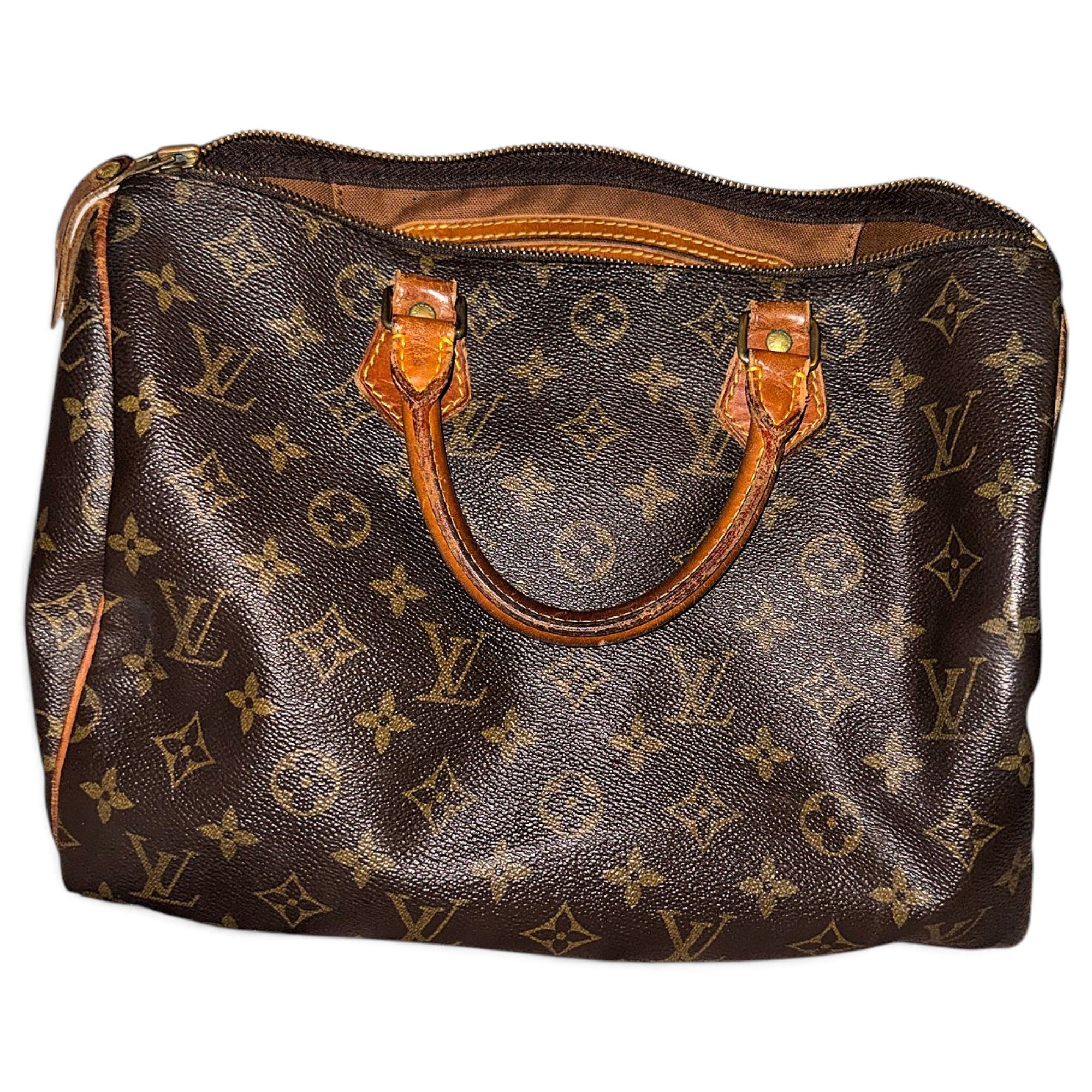 Speedy leather bowling bag