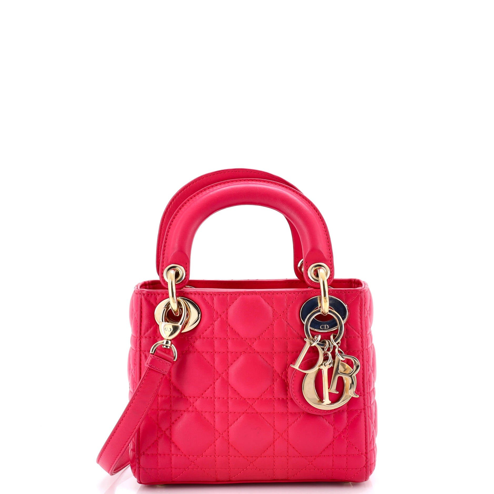 Dior Lady Dior Bag Cannage Quilt Lambskin Mini