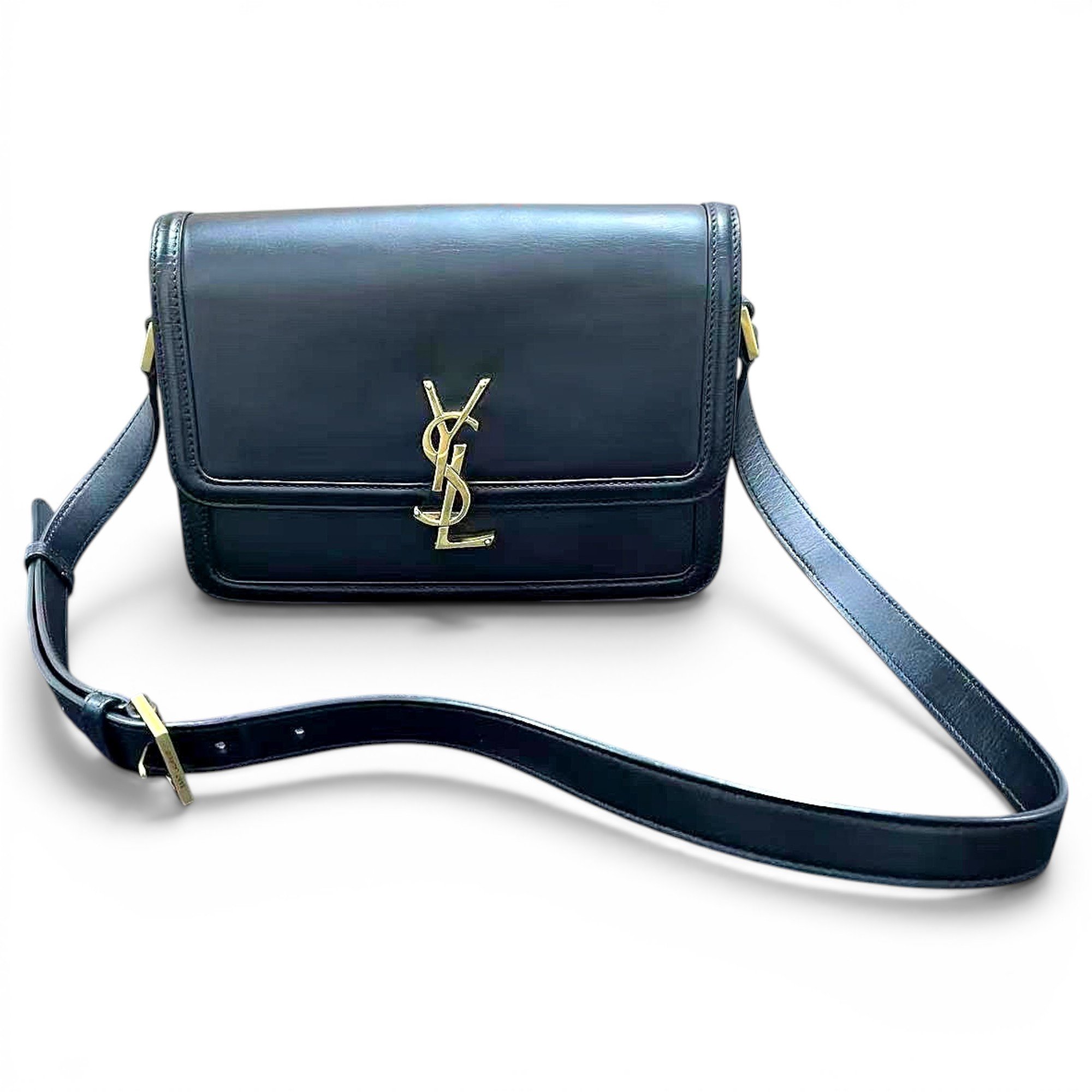Solférino leather handbag